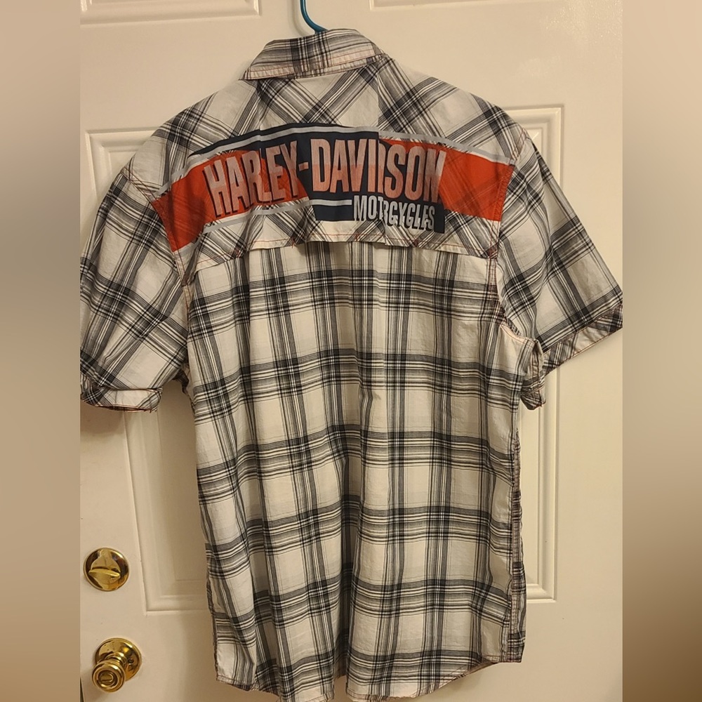 Harley Davidson button up XL